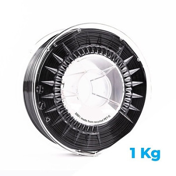 RE-PETG - 1 kg - Pure BLACK - 1,75 mm
