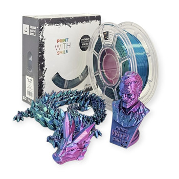 TRIPLE SILK PLA - 1,75 mm - ROSE RED/GREEN/BLUE - 1000 g