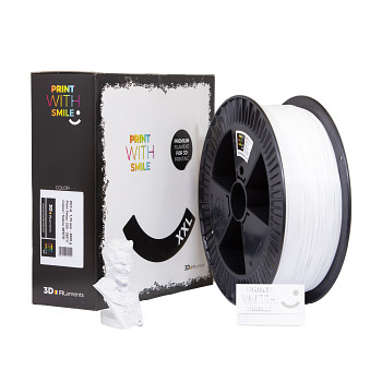 PET-G - 1,75 mm - XXL Satine WHITE - 2500 g