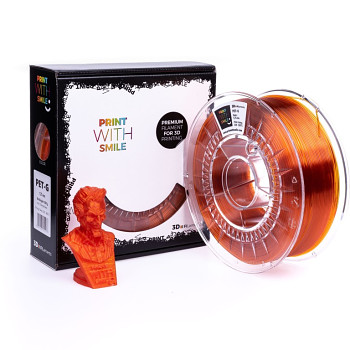 PET-G - 1,75 mm - Orange Glass - 1 Kg