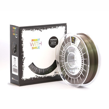 BICOLOR METALLIC PLA - 1,75 mm - GREEN BROWN - 750 g